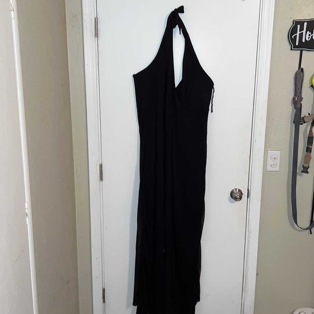 Black dress romper